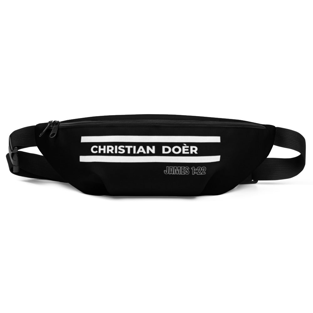 Black fanny pack designer hot sale