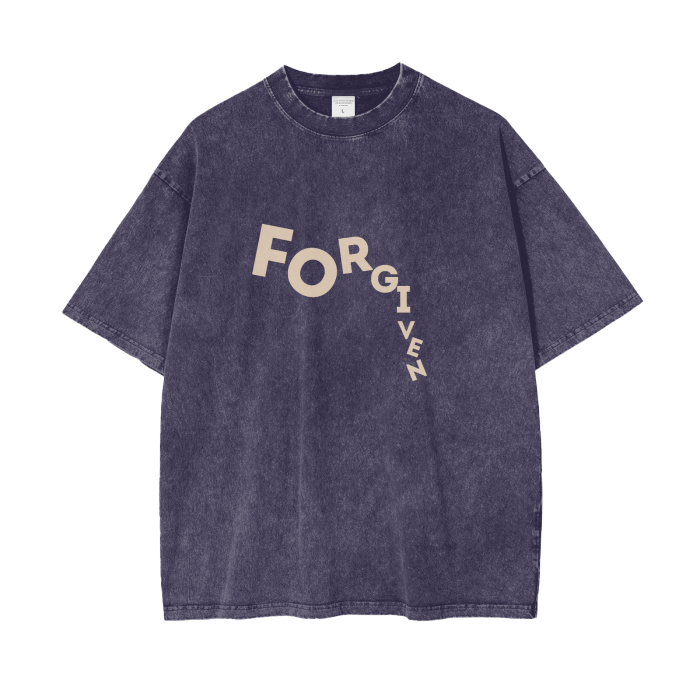 Forgiven Acid Wash Oversize T-Shirt - 250 GSM