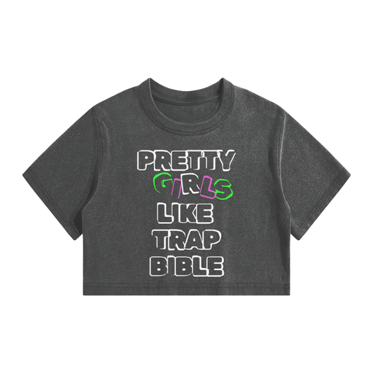 Pretty Girls Crop Top T-Shirt - 220 GSM