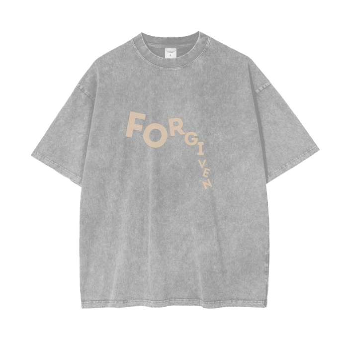 Forgiven Acid Wash Oversize T-Shirt - 250 GSM