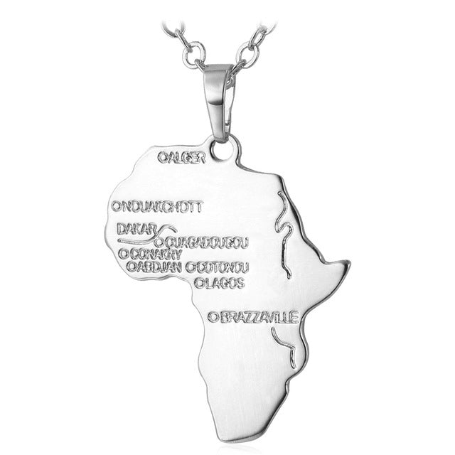 Map of Africa Necklaces