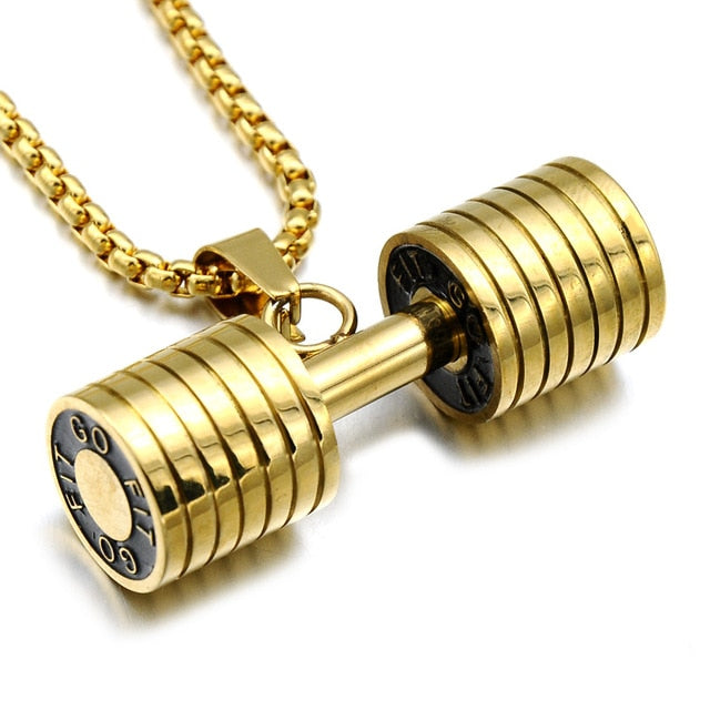 Necklace Titanium Gold Color on sale Men