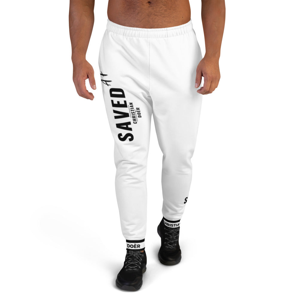 Christian Doer Saved and Forgiven - Men's Joggers White