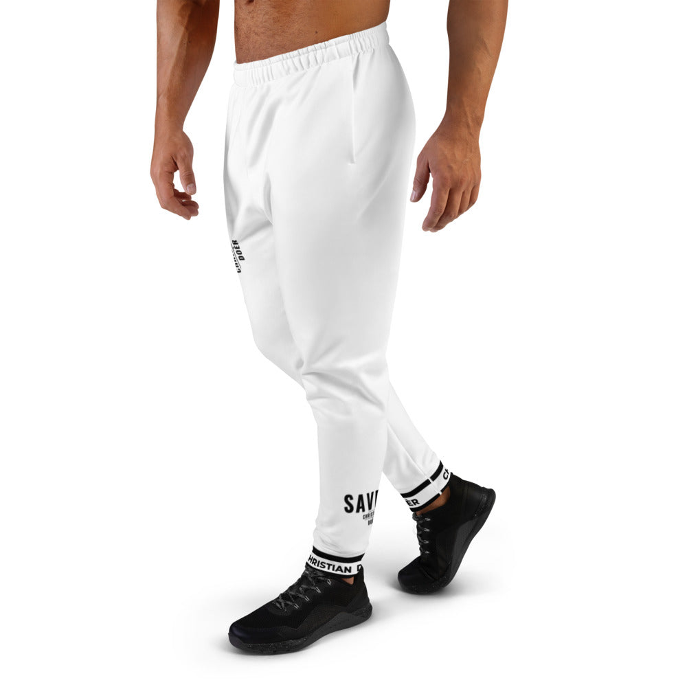 Christian Doer Saved and Forgiven - Men's Joggers White