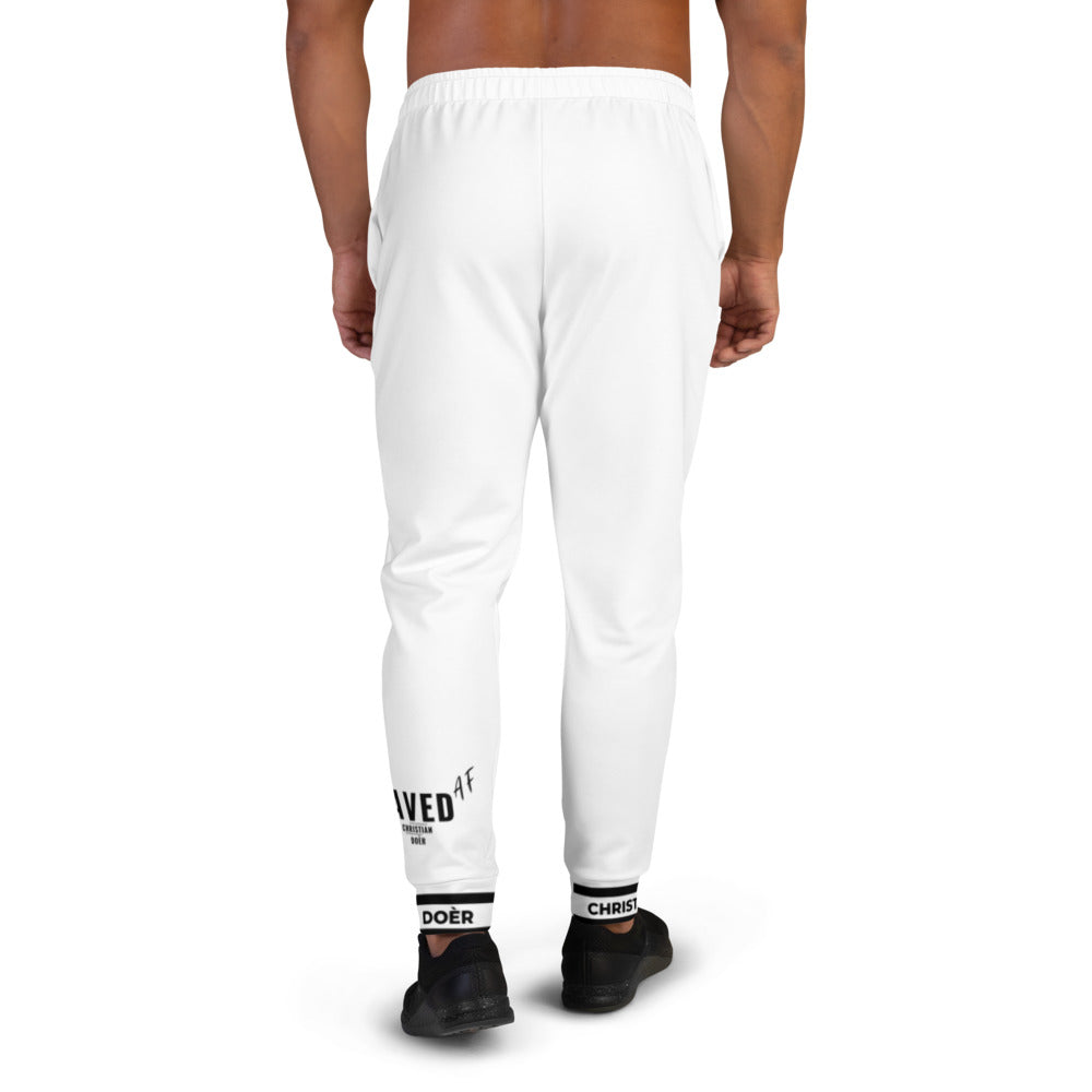 Christian Doer Saved and Forgiven - Men's Joggers White