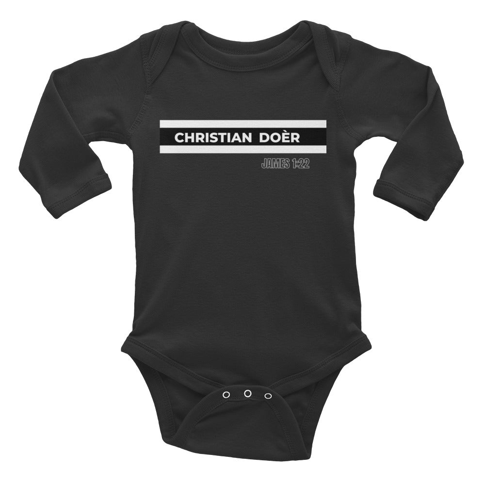 Christian Doèr Designer Infant Long Sleeve Bodysuit